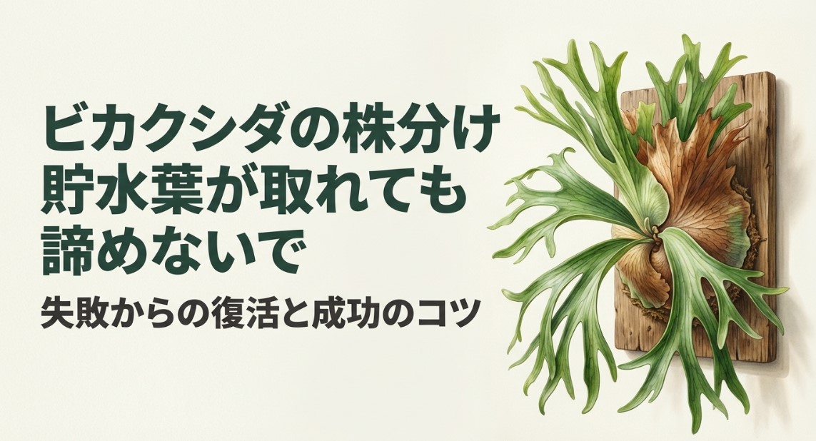 ビカクシダの株分け 失敗からの復活術と成功のコツ