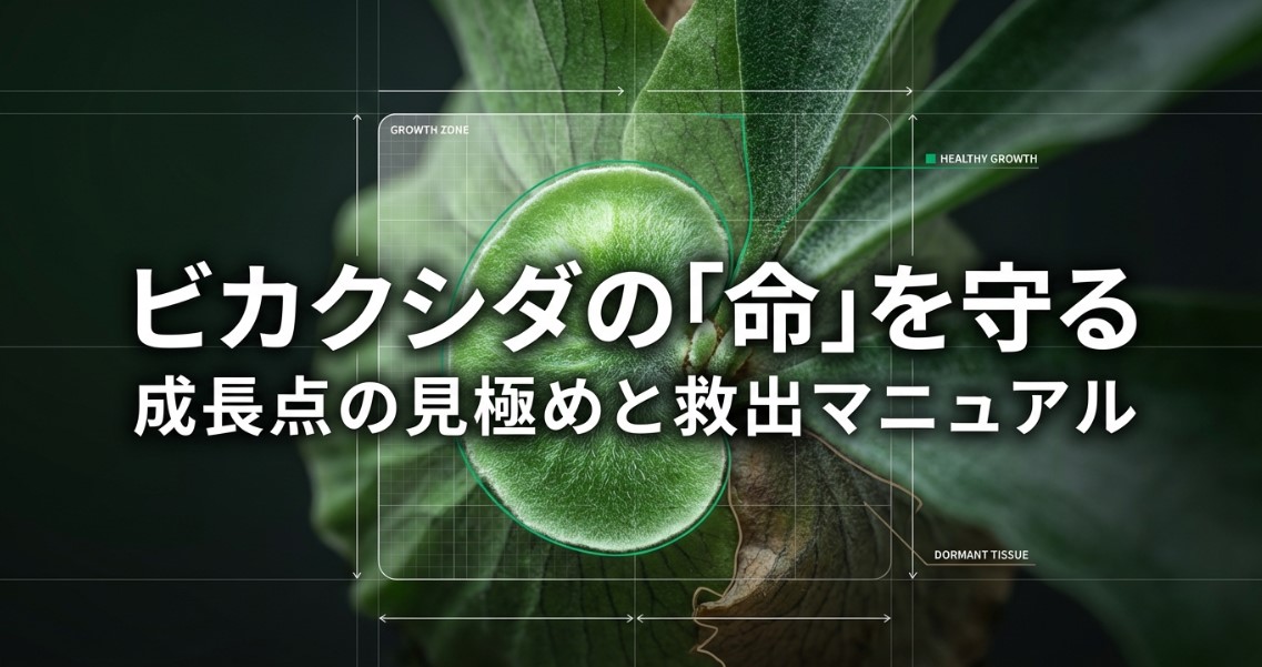 ビカクシダの命を守る成長点の見極めと救出マニュアルの表紙