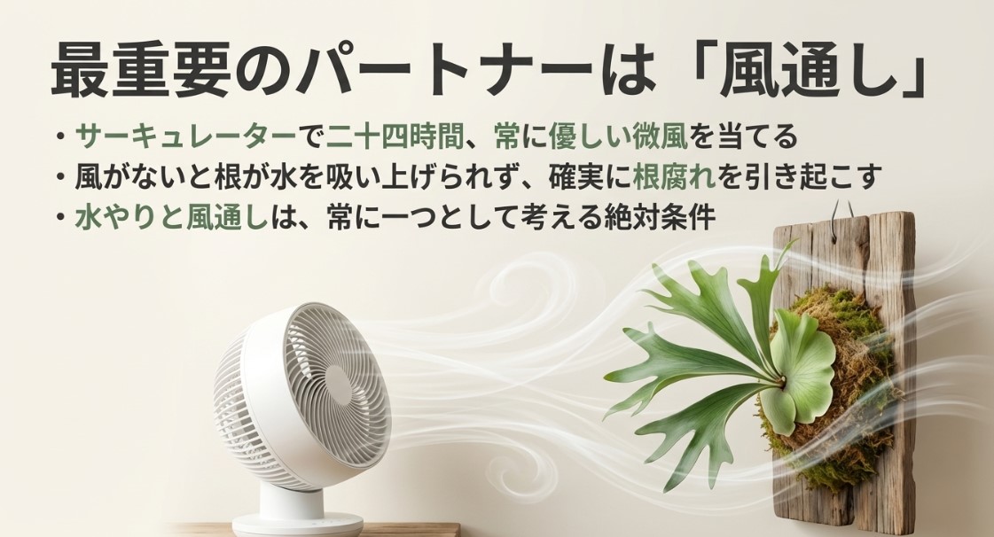 最重要のパートナーである風通しについて解説したテキスト